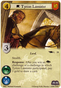 1x Tyrion Lannister #067 A game of thrones LCG ancestral home