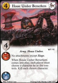 House Umber Berserkers