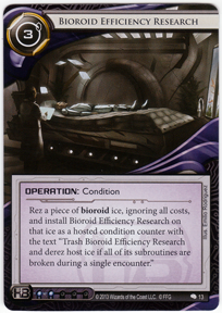 Bioroid Efficiency Research