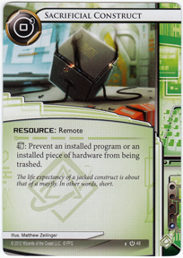 Sacrificial Construct