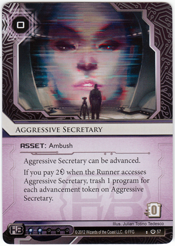 aggressive secretary netrunner