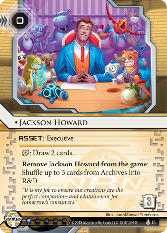 Opening Moves 1x Jackson Howard #015 Android Netrunner LCG