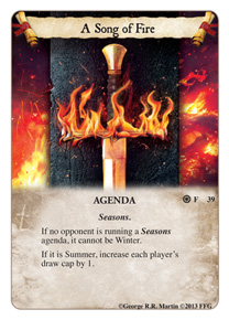 AGoT LCG 1.0 Game of Thrones Fire and Ice 29 Summer The Kingsroad