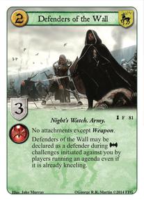 Pick card Game of Thrones Defenders of the North 61-120 A Game of Thrones 