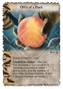 Offer of a Peach