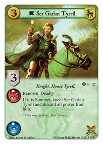 Ser Garlan Tyrell