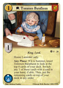 AGoT LCG 1.0 Game of Thrones Fire and Ice 29 The Kingsroad Summer