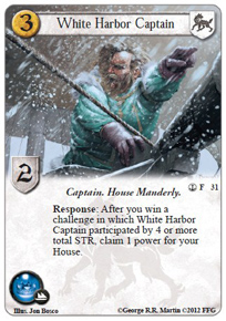 The Captain's Command A Game of Thrones LCG 1x White Harbor  #087 