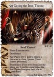 Sitting the Iron Throne