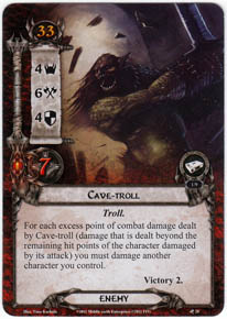 Lord Of The Rings CCG Card MoM 2.R53 Cave Troll's Chain 