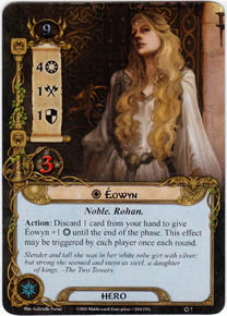 SHIELDMAIDEN OF ROHAN LORD OF THE RINGS TCG / CCG PROMO 0P88 EOWYN foil 
