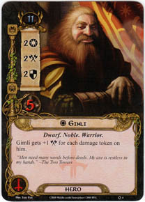 Lord Of The Rings CCG TCG Promo Card 0P46 Gimli Skilled Defender