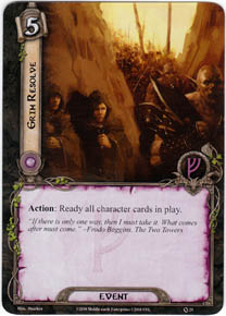 Lord of the Rings LCG 1x Grim Resolve  #025 Base Set