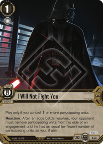 I Will Not Fight You