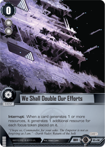 We Shall Double Our Efforts