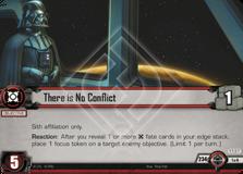 There is No Conflict