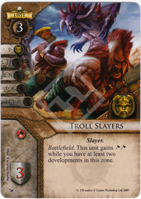 2x Troll Slayers  #004 Warhammer Invasion