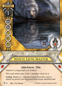 2x White Lion VANGUARD #050 Warhammer Invasion 