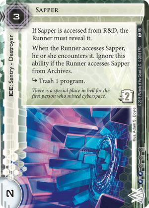 Is Snare trashed if it is accessed in HQ or R and D and the Corporation ...